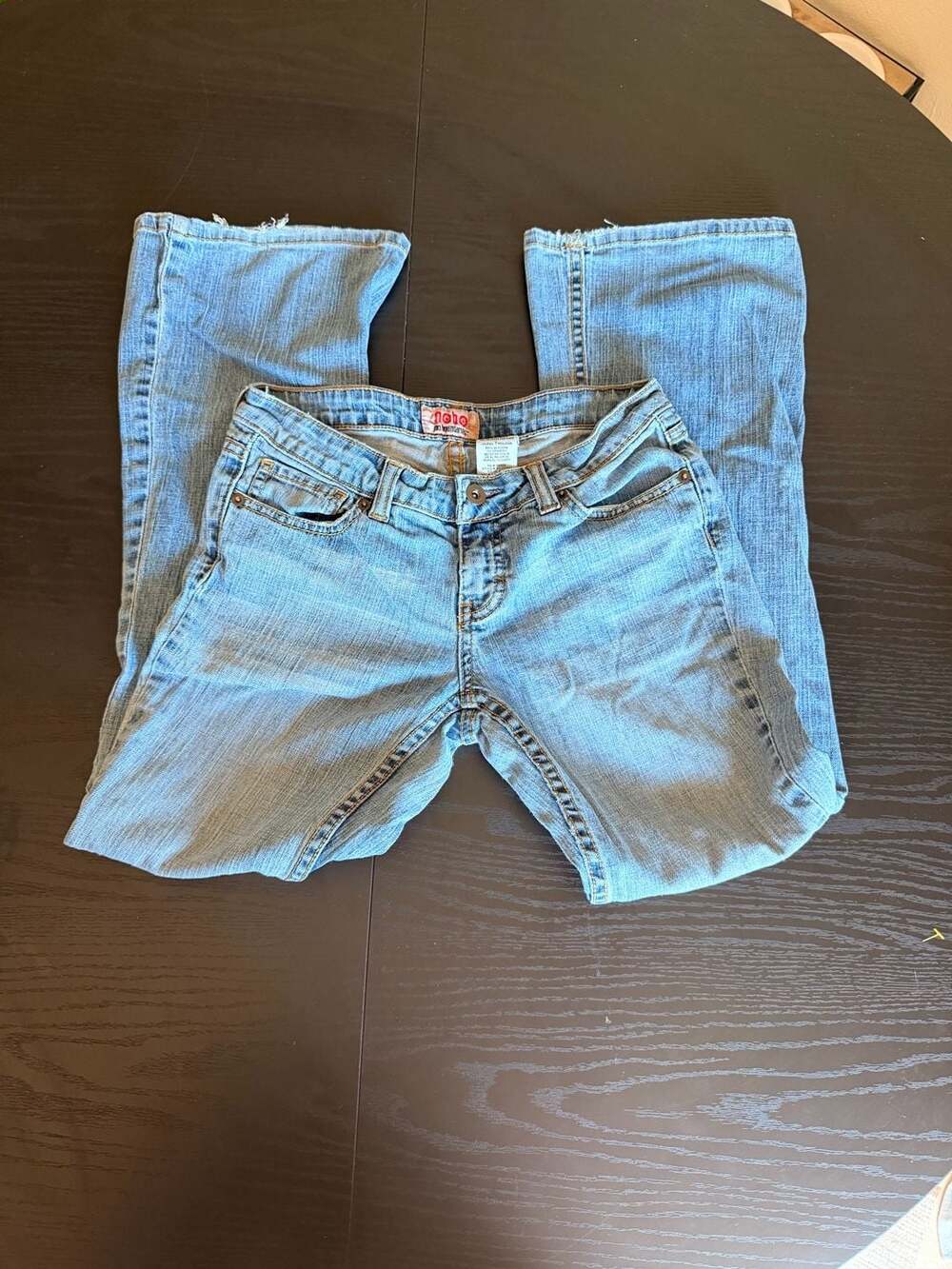 No Boundaries Y2K Low Rise Bootcut Flare Jeans Petite Size 7